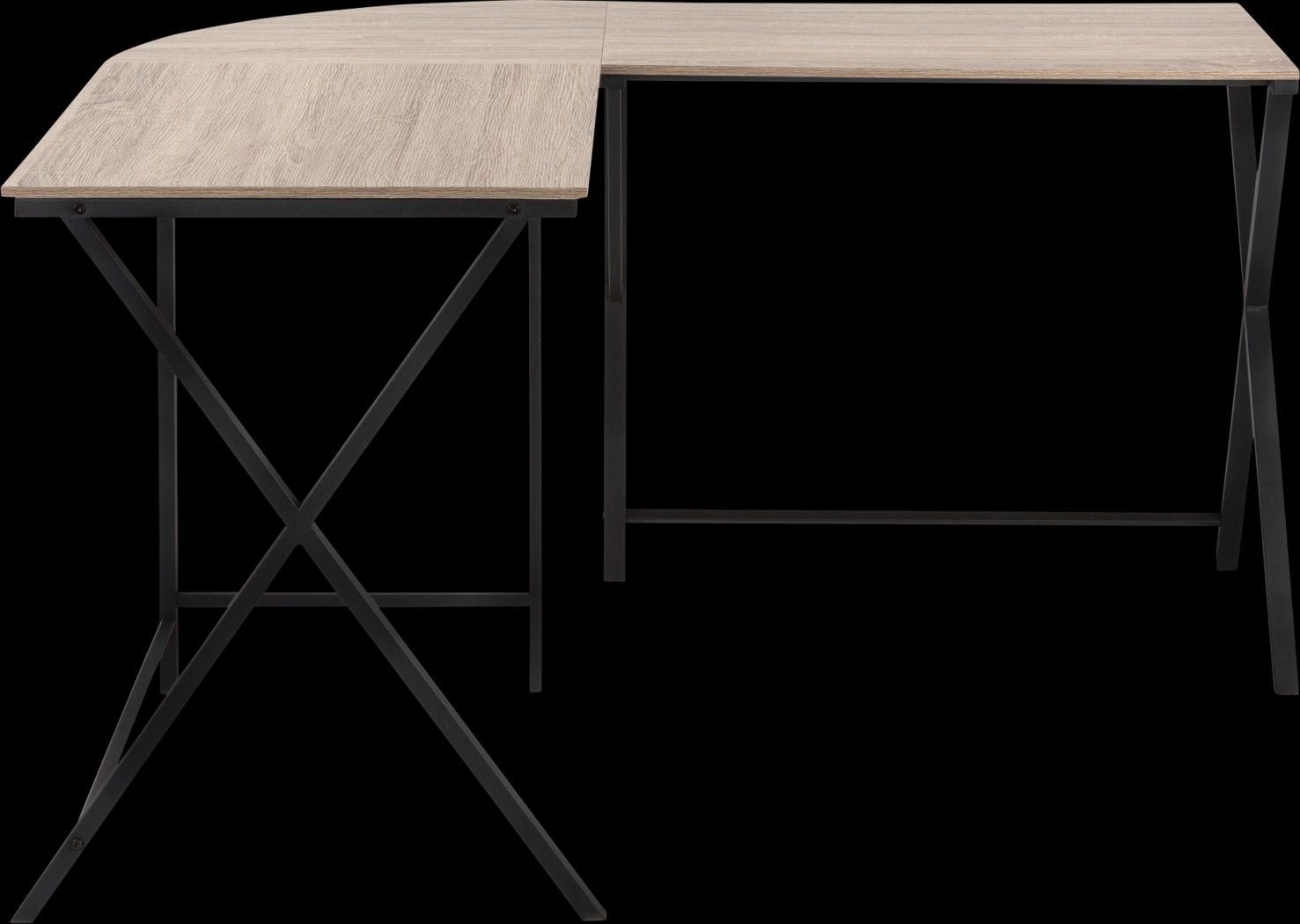 Danalyn Taupe L-Shaped Computer Desk - Thumbnail - Image 8