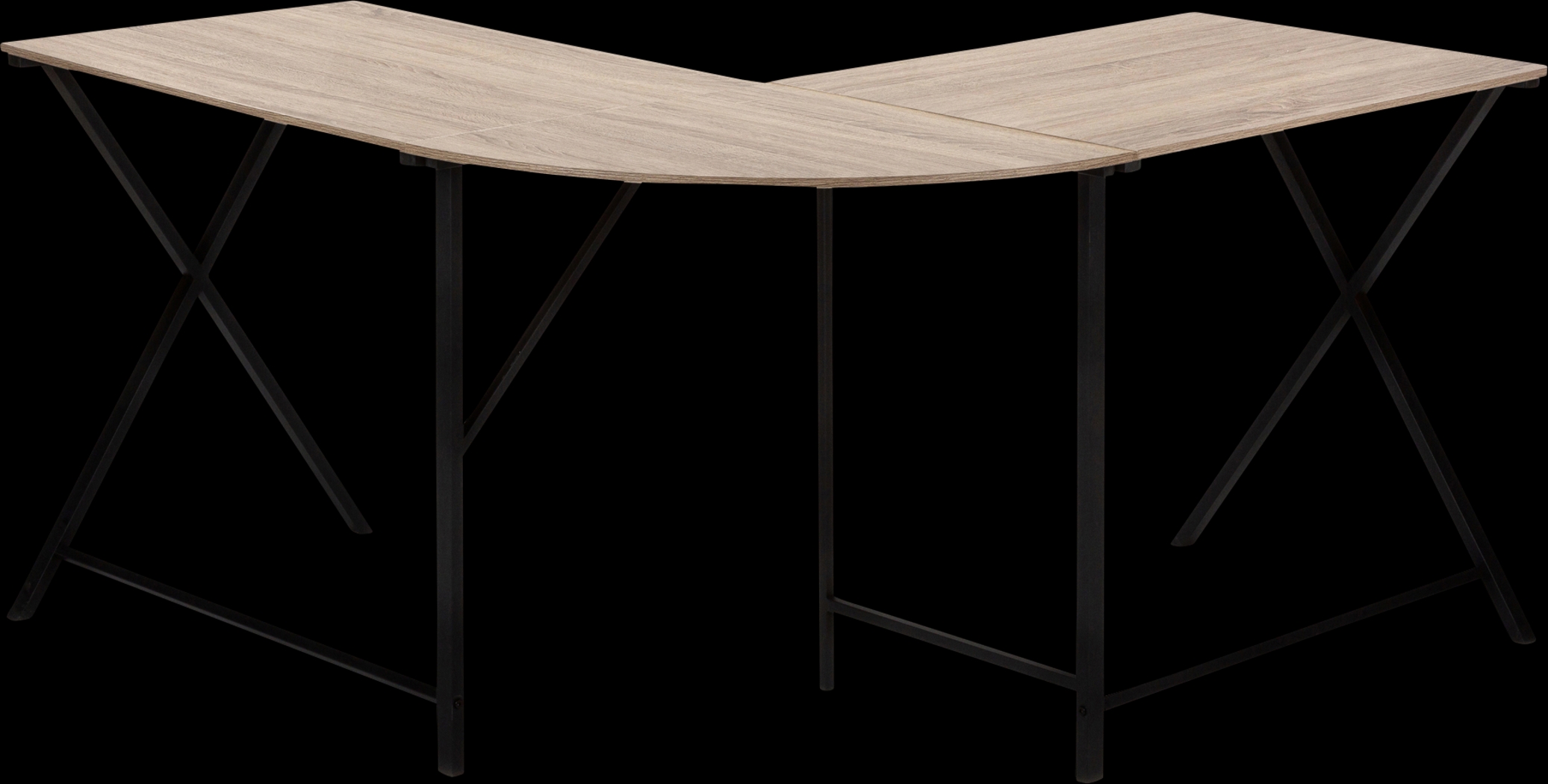 Danalyn Taupe L-Shaped Computer Desk - Thumbnail - Image 9