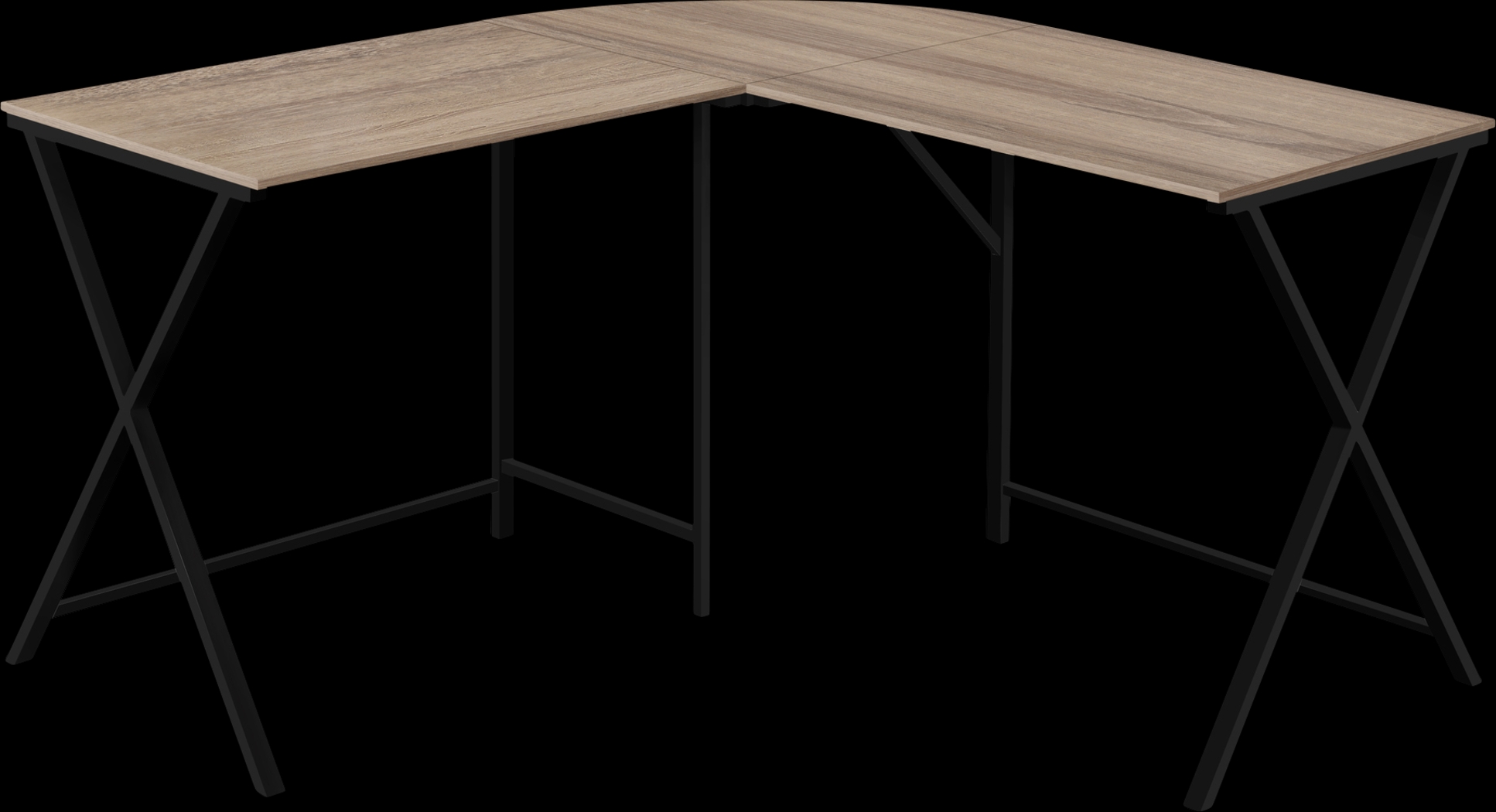 Danalyn Taupe L-Shaped Computer Desk - Thumbnail - Image 1