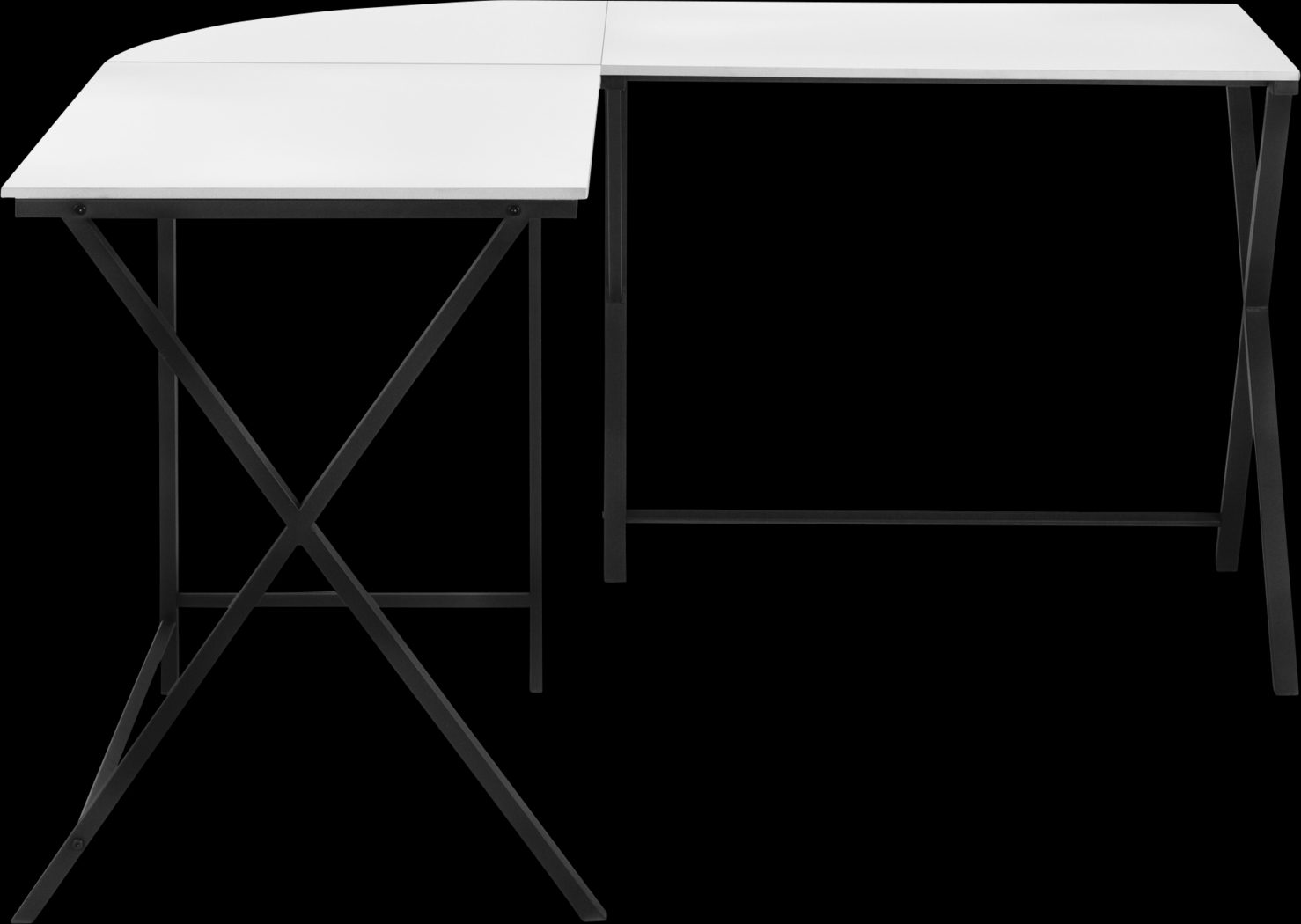 Danalyn White L-Shaped Computer Desk - Thumbnail - Image 8