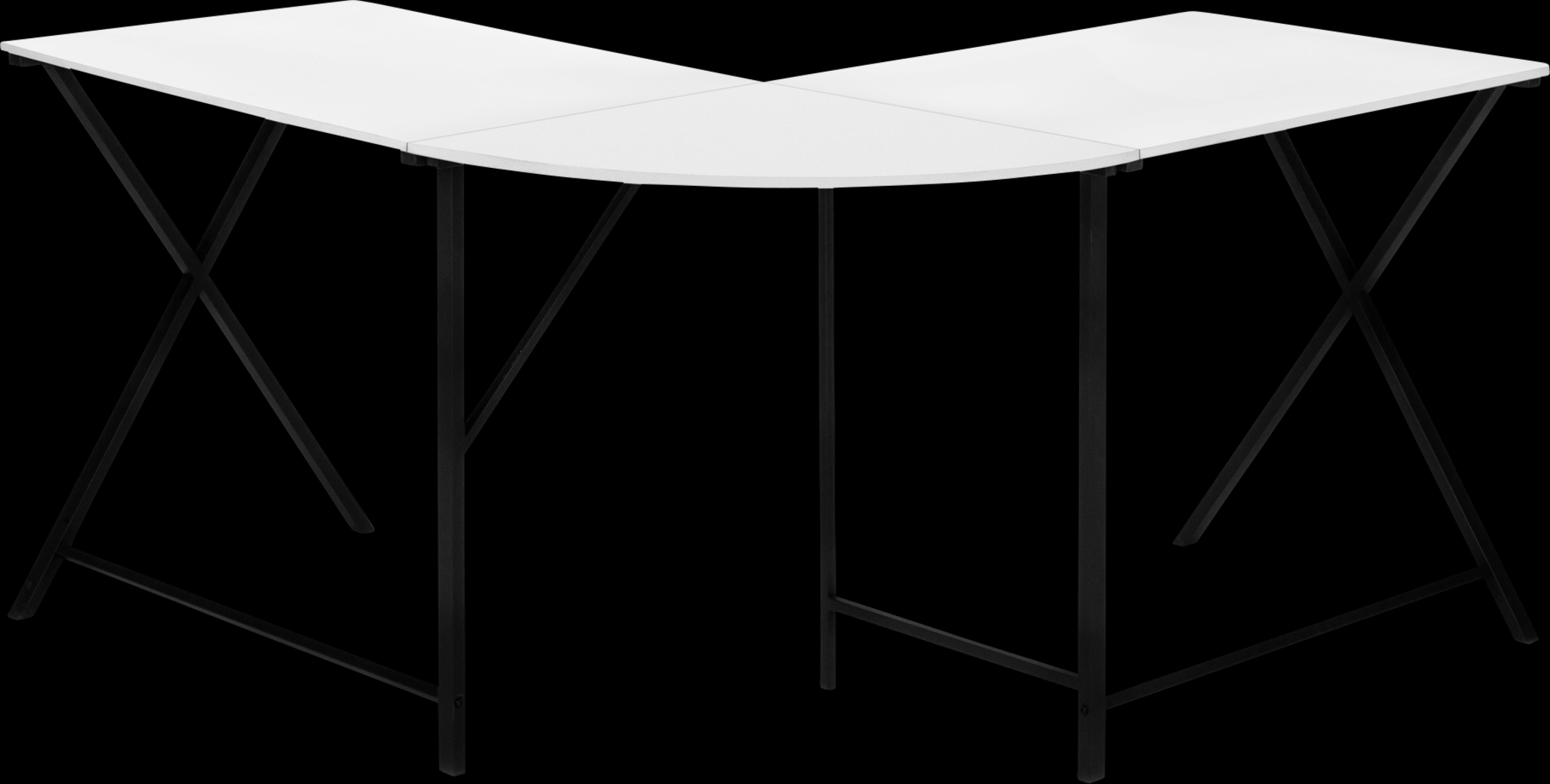 Danalyn White L-Shaped Computer Desk - Thumbnail - Image 9
