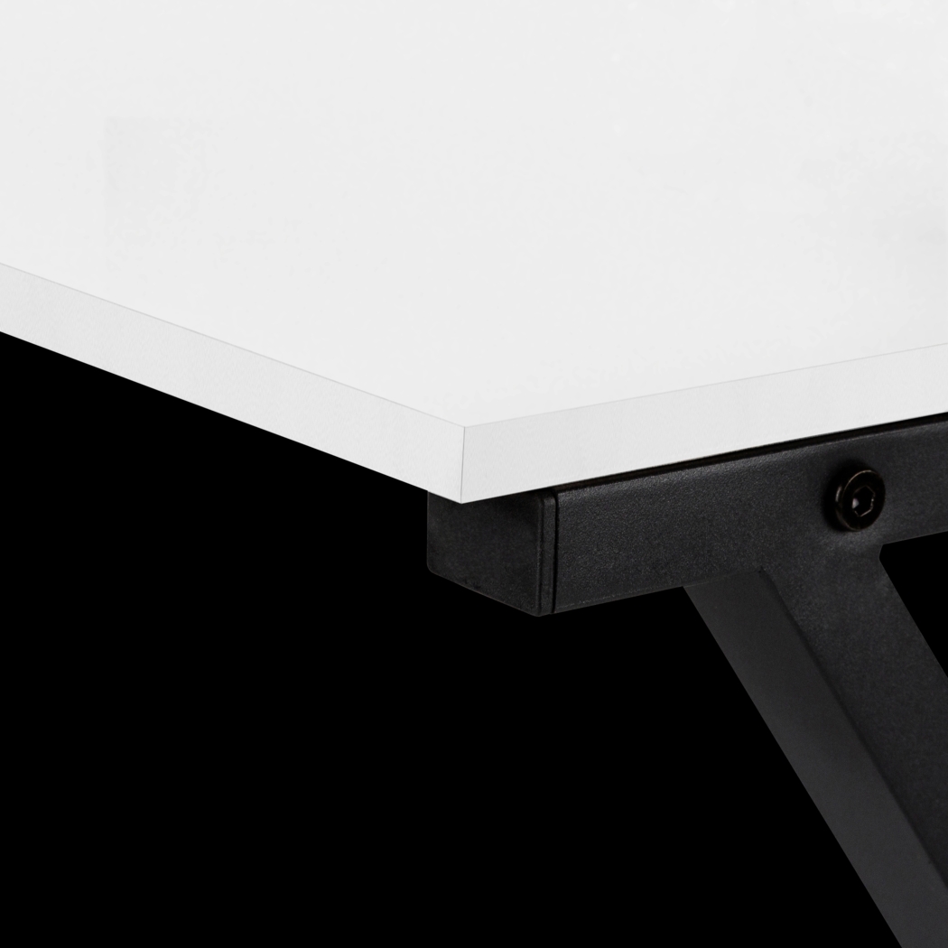 Danalyn White L-Shaped Computer Desk - Thumbnail - Image 10