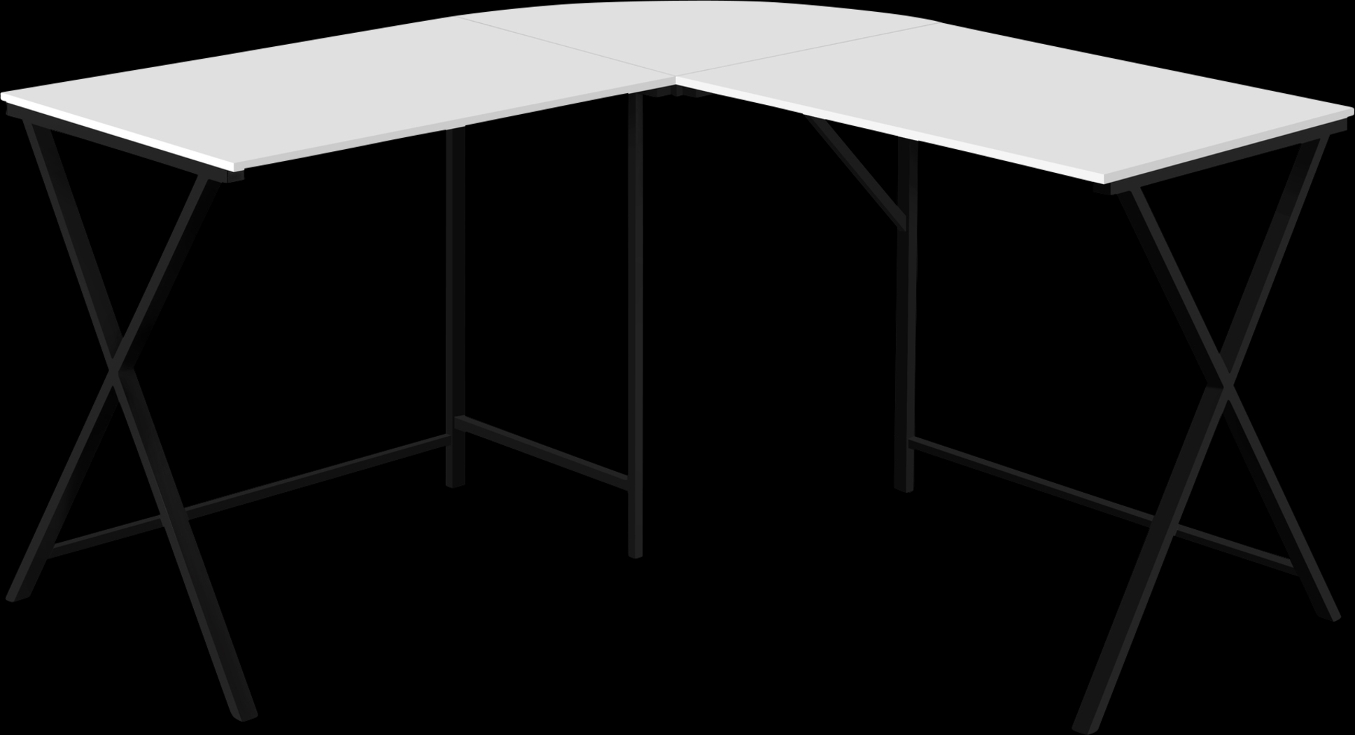 Danalyn White L-Shaped Computer Desk - Thumbnail - Image 1