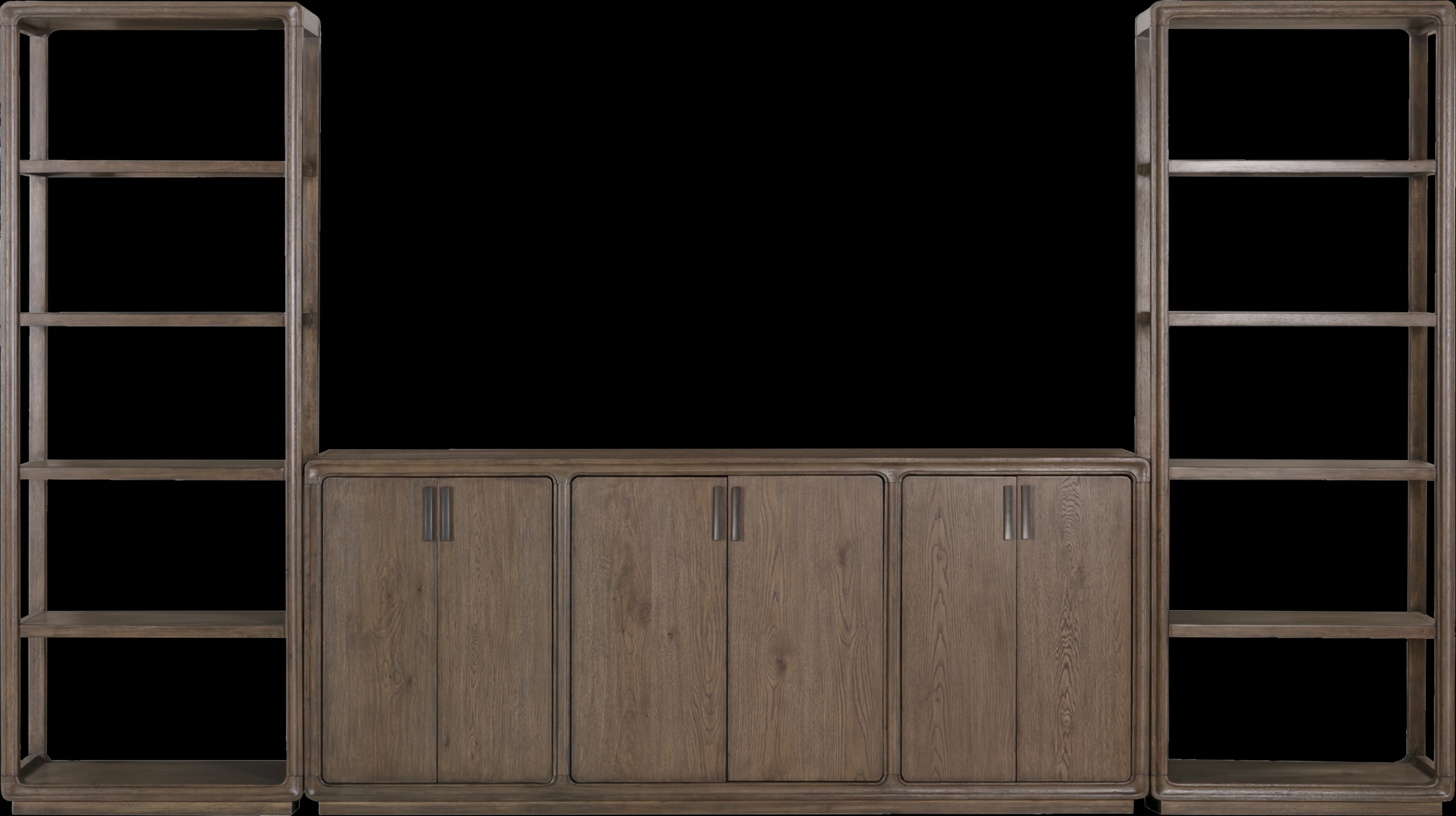 Danan Brown 3 Pc Wall Unit With 84 in. Console - Thumbnail - Image 1