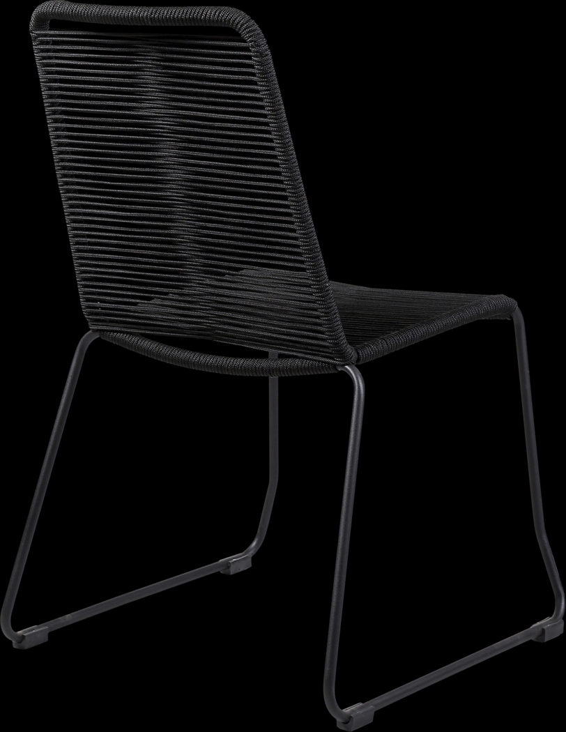 Danburry Black 3 PC Outdoor Dining Set - Thumbnail - Image 4