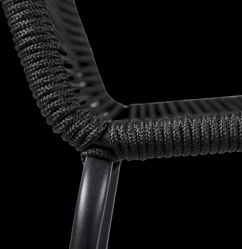 Danburry Black 3 PC Outdoor Dining Set - Thumbnail - Image 5