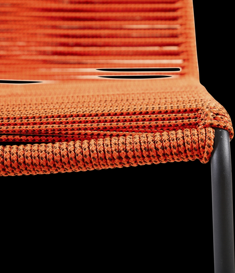 Danburry Orange 3 PC Outdoor Dining Set - Thumbnail - Image 5