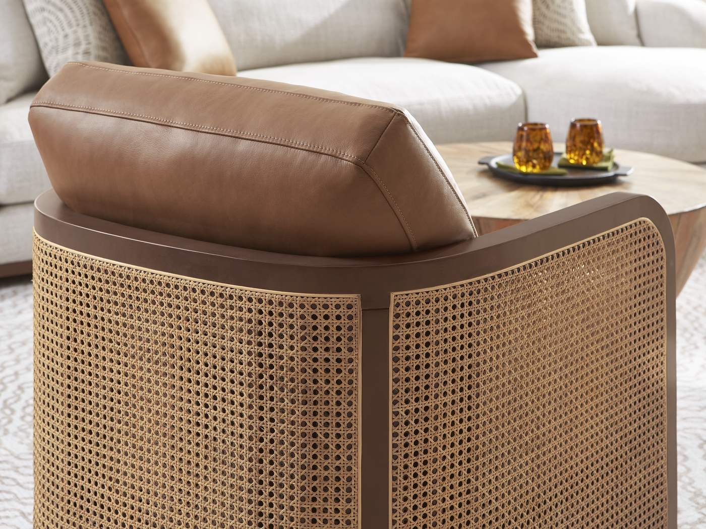 Danbury Lakes Brown Accent Chair - Thumbnail - Image 3