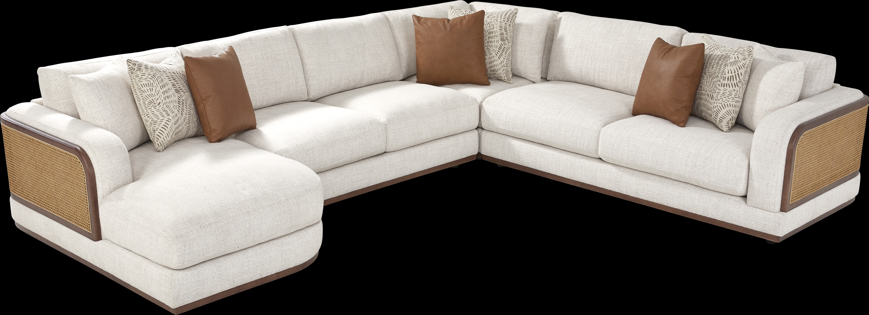 Danbury Lakes Wheat 4 Pc Sectional - Thumbnail - Image 3