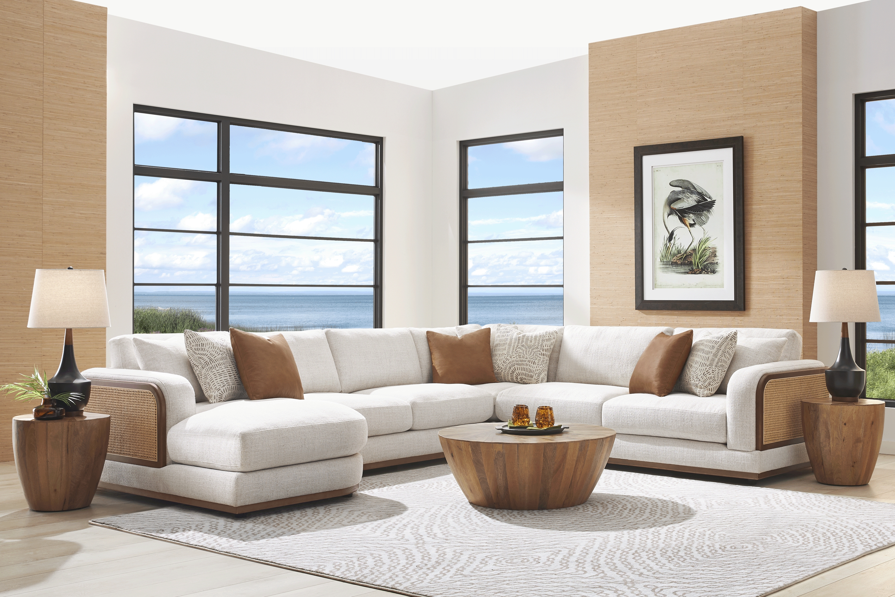 Danbury Lakes Wheat 4 Pc Sectional - Thumbnail - Image 2