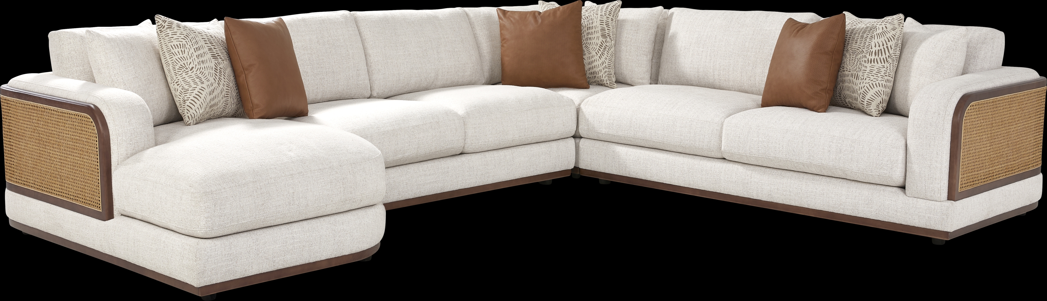 Danbury Lakes Wheat 4 Pc Sectional - Thumbnail - Image 1