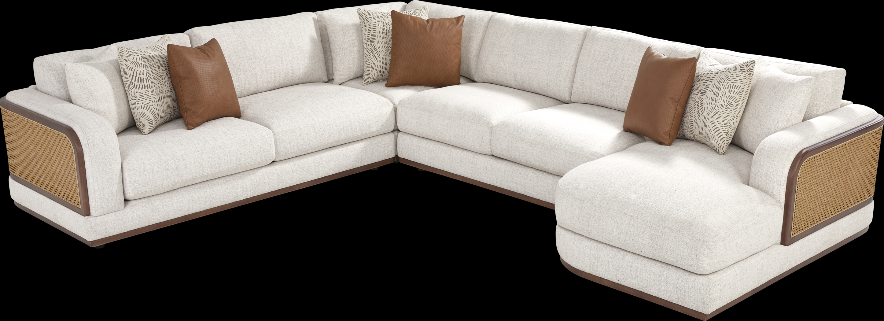 Danbury Lakes Wheat 4 Pc Sectional - Thumbnail - Image 3