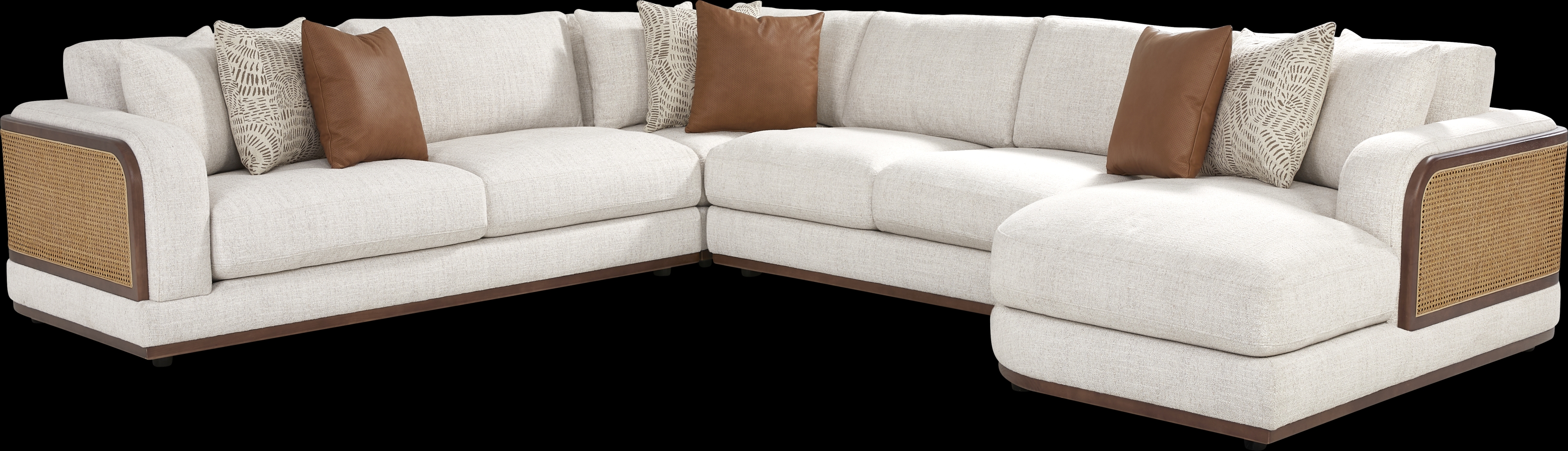 Danbury Lakes Wheat 4 Pc Sectional - Thumbnail - Image 1