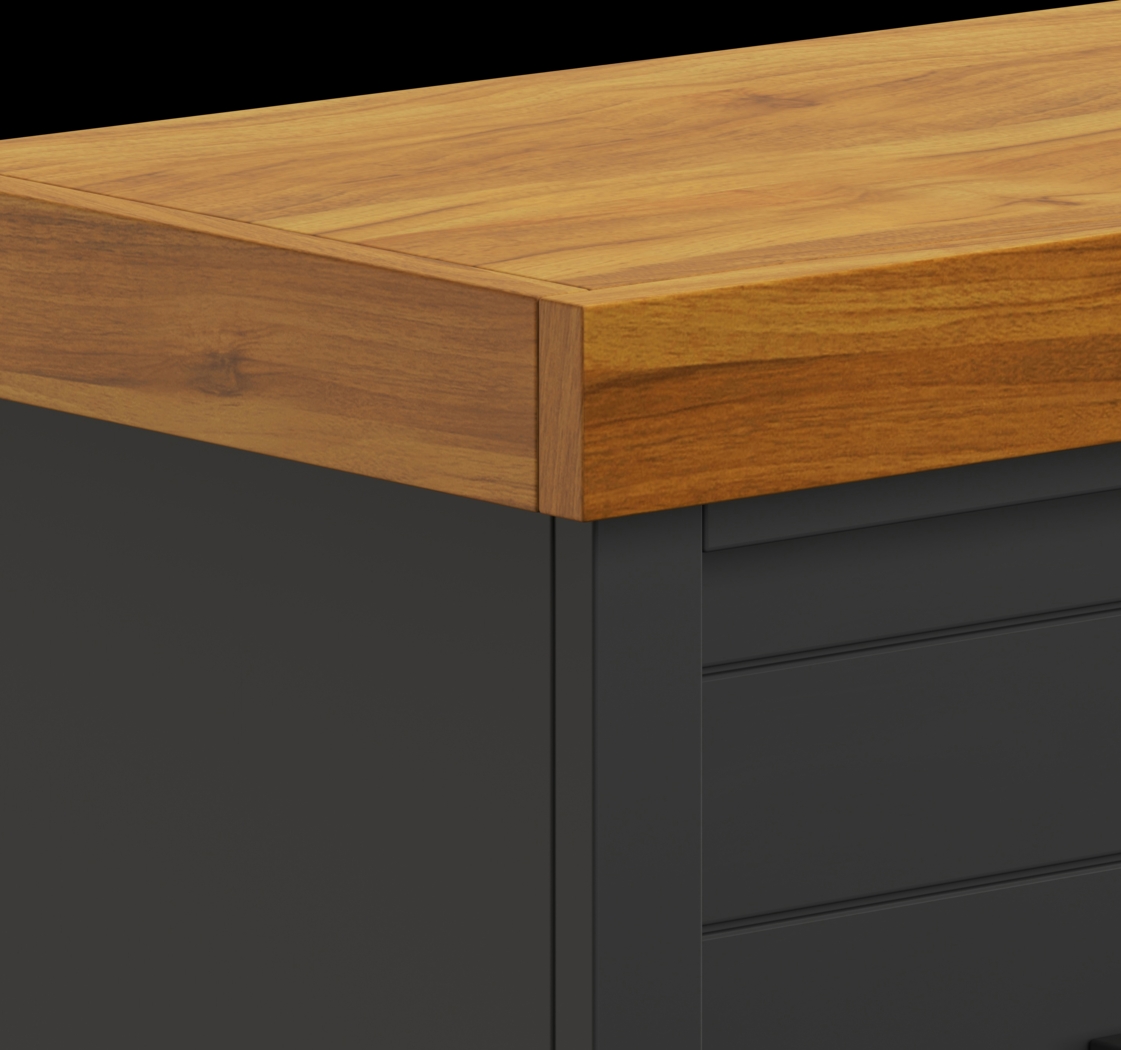 Trisano Black 48in. Console with Electric Fireplace - Thumbnail - Image 4