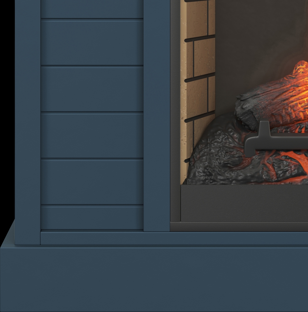 Trisano Blue 48in. Console with Electric Fireplace - Thumbnail - Image 4