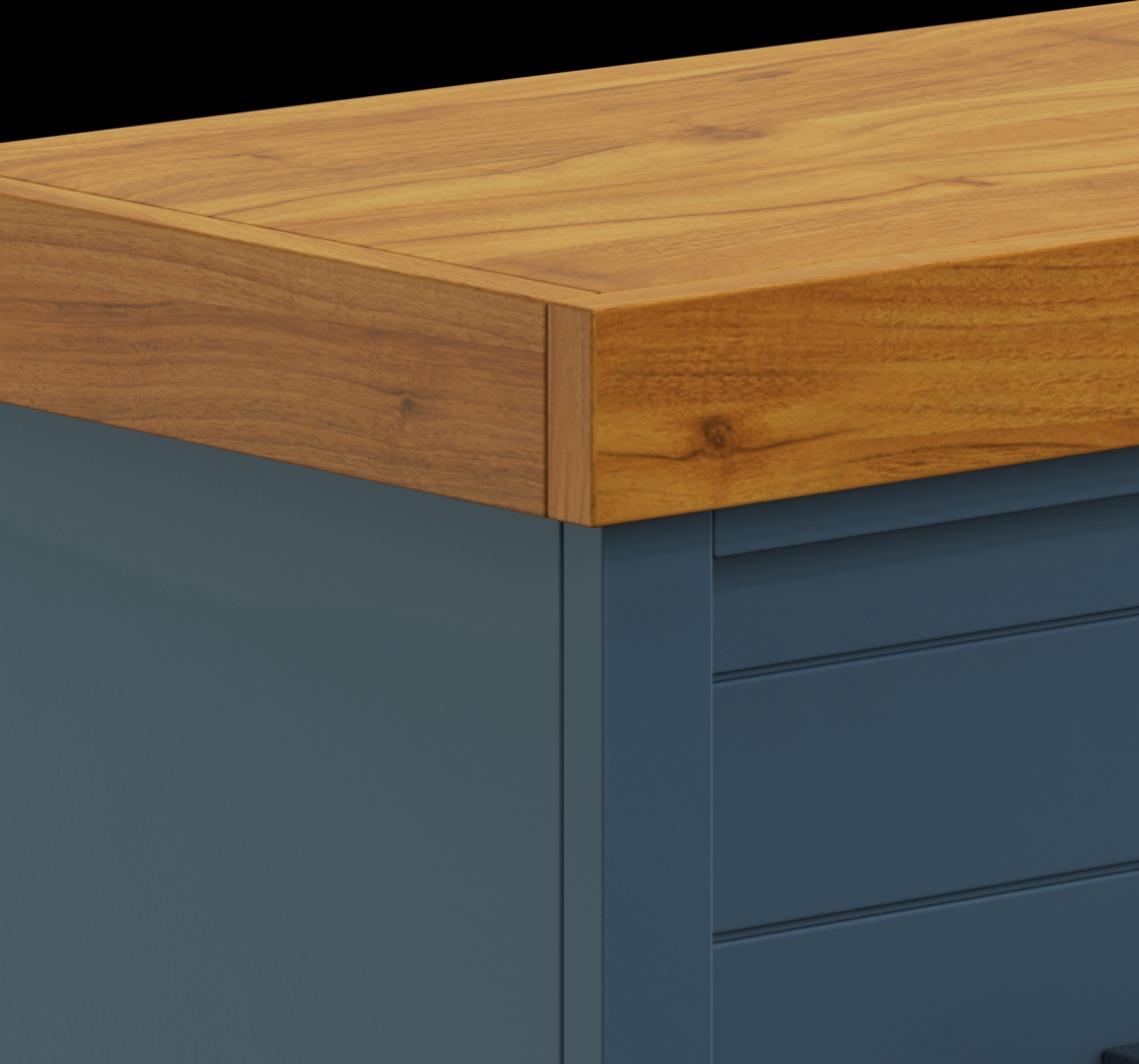 Trisano Blue 48in. Console with Electric Fireplace - Thumbnail - Image 5