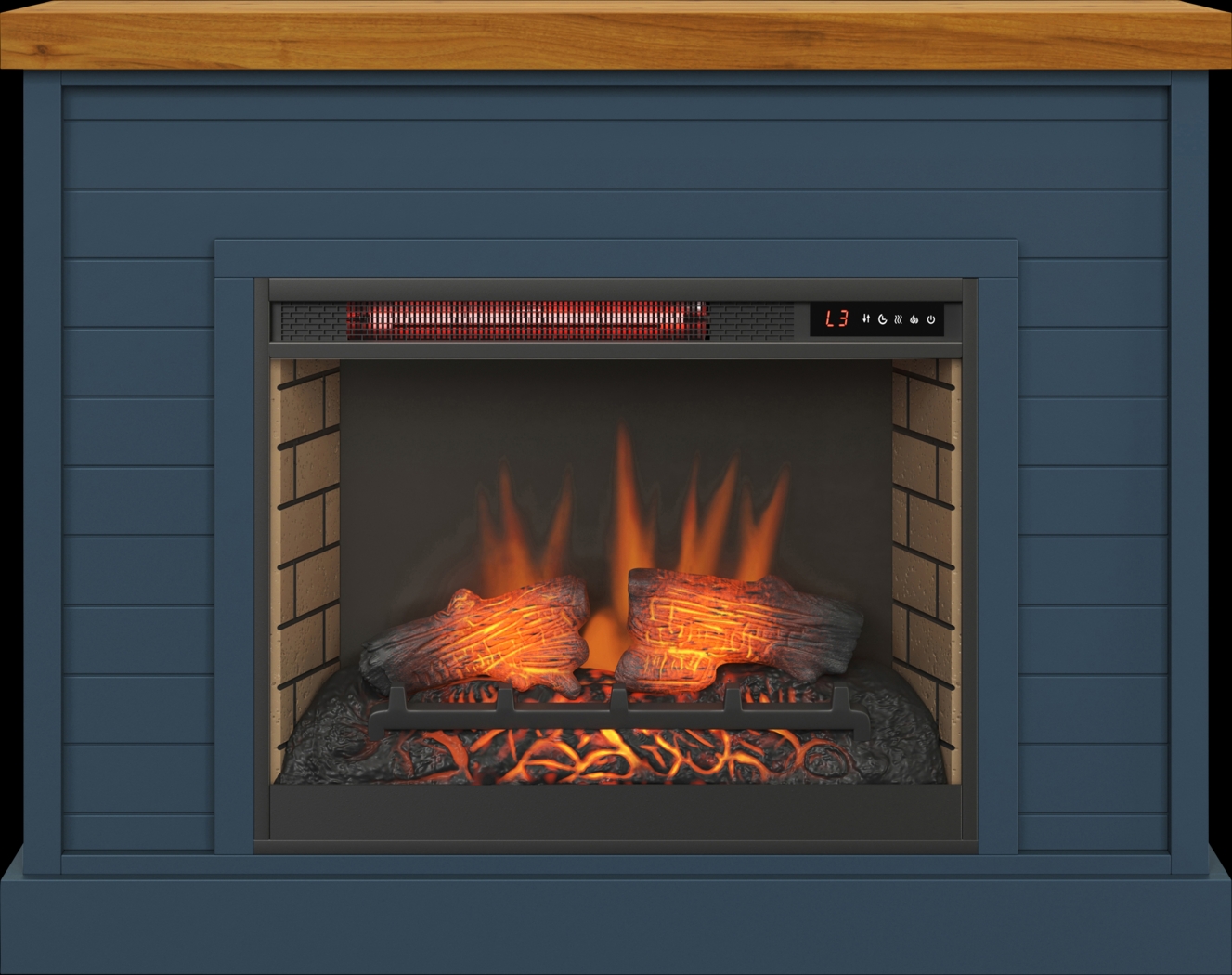 Trisano Blue 48in. Console with Electric Fireplace - Thumbnail - Image 6