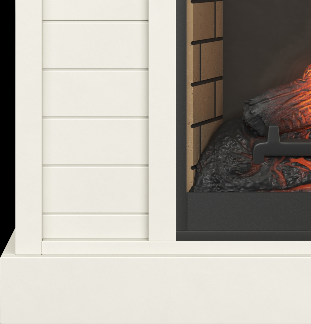 Trisano White 48in. Console with Electric Fireplace - Thumbnail - Image 3