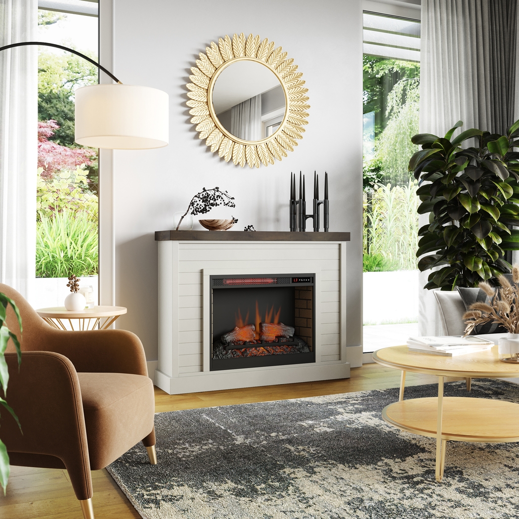 Trisano White 48in. Console with Electric Fireplace - Thumbnail - Image 7