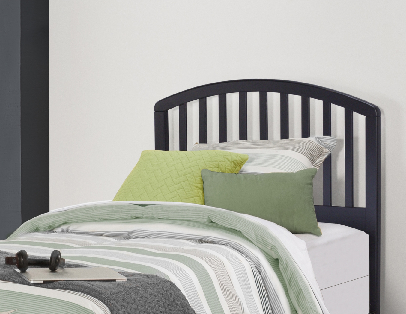 Daniva Black Twin Headboard - Thumbnail - Image 2