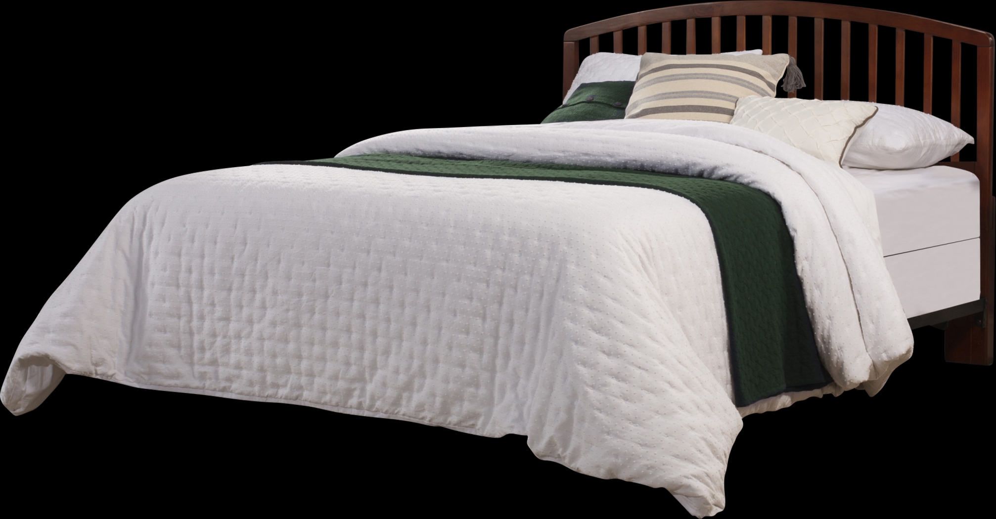 Daniva Brown Full/Queen Bed - Thumbnail - Image 1