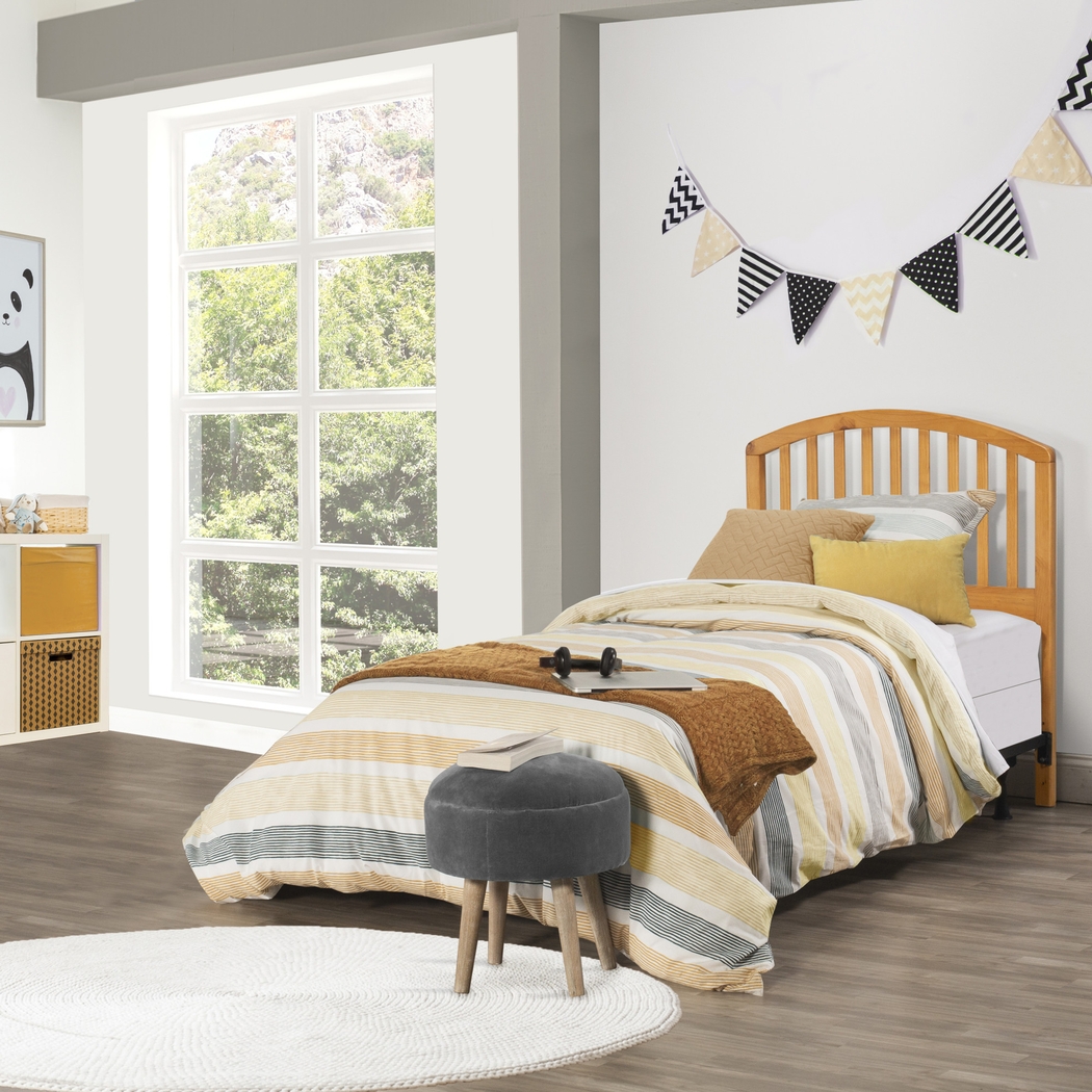 Daniva Light Brown Twin Headboard - Thumbnail - Image 2