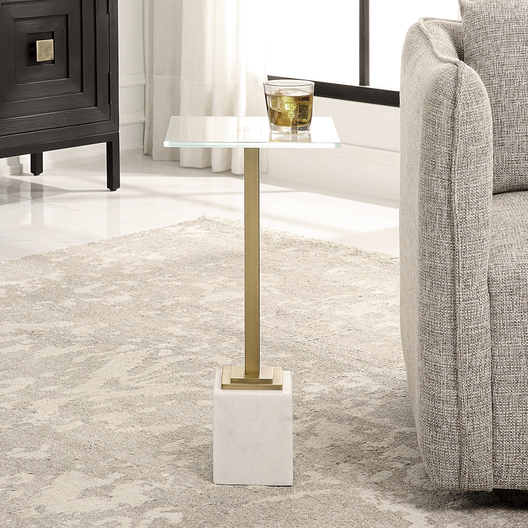 Daniyelle White Accent Table - Thumbnail - Image 2