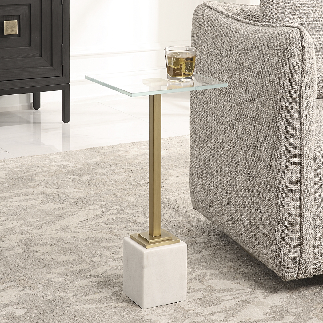 Daniyelle White Accent Table - Thumbnail - Image 3