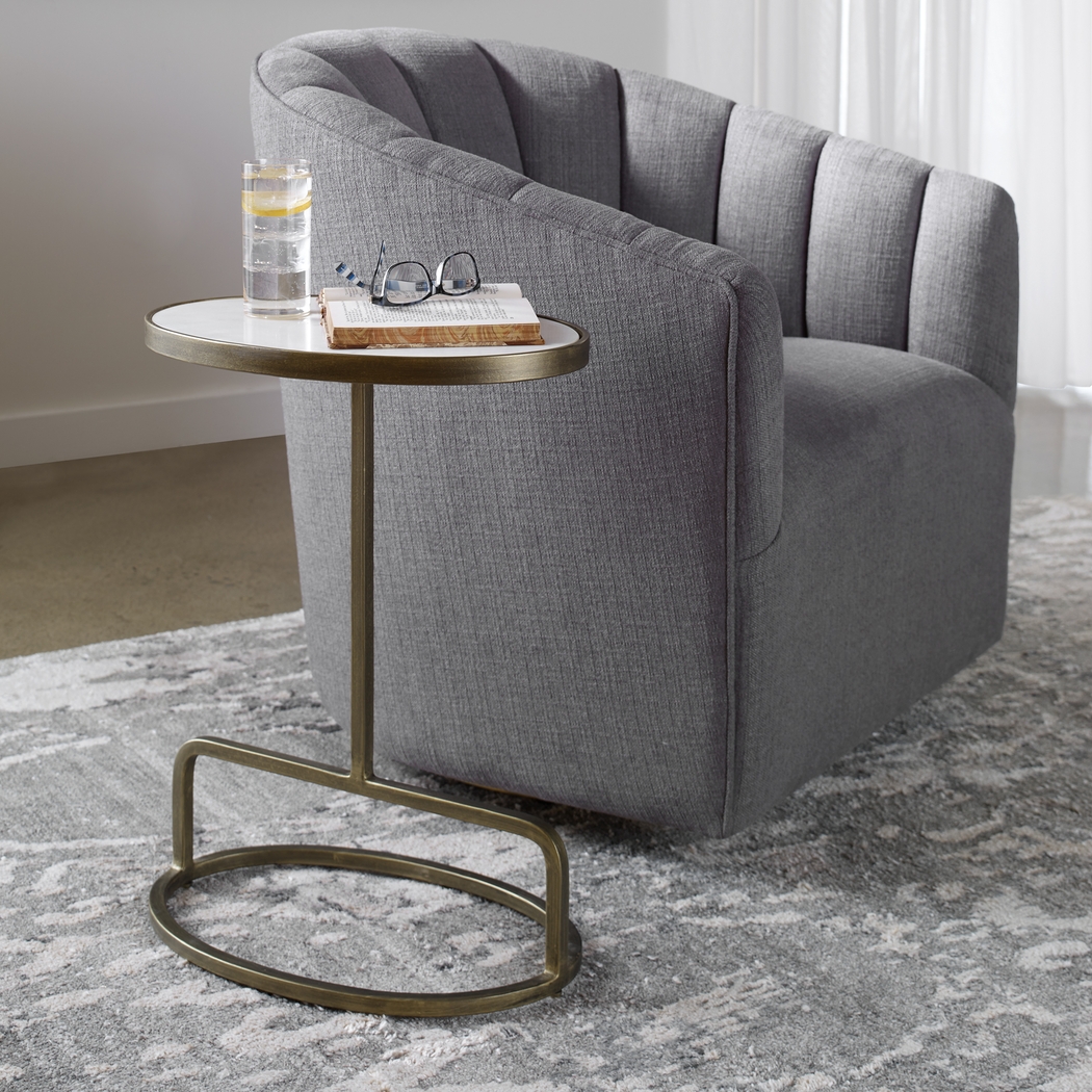 Dannager Gold Accent Table - Thumbnail - Image 3