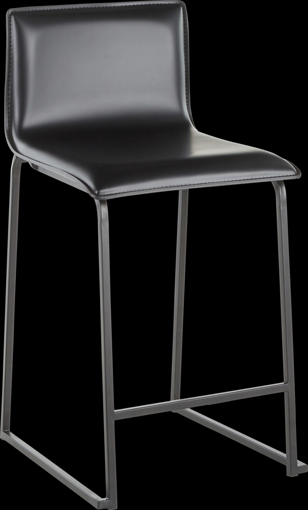 Dannelly Black Counter Height Stool, Set of 2 - Thumbnail - Image 2