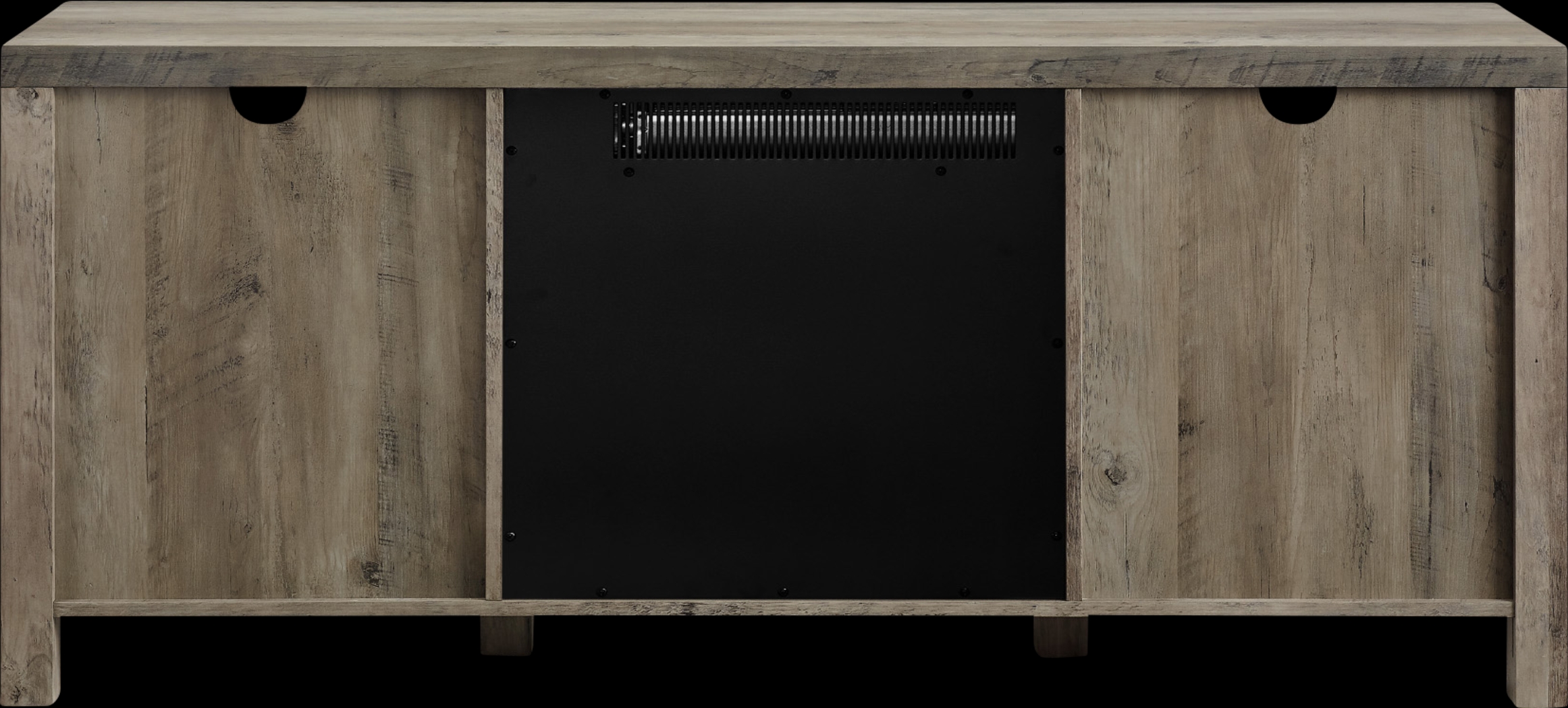 Dannelly Gray 58 in. Console, With Electric Fireplace - Thumbnail - Image 3