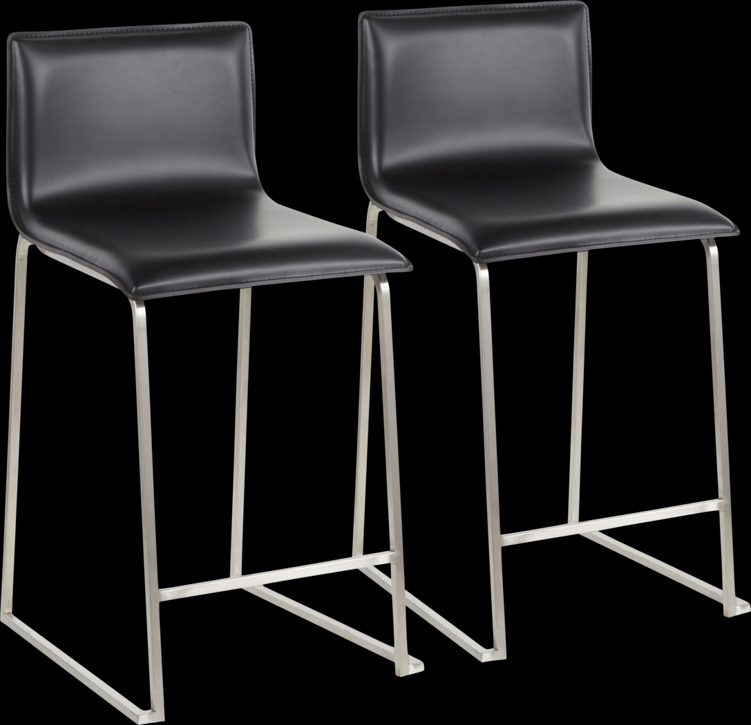 Dannelly Grove Black Counter Height Stool, Set of 2 - Thumbnail - Image 1