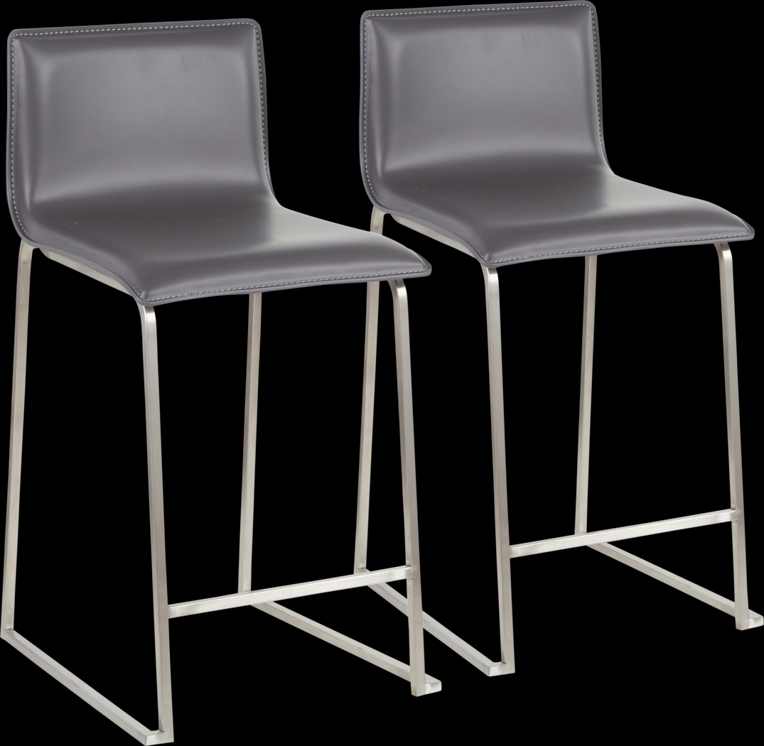 Dannelly Grove Gray Counter Height Stool, Set of 2 - Thumbnail - Image 1