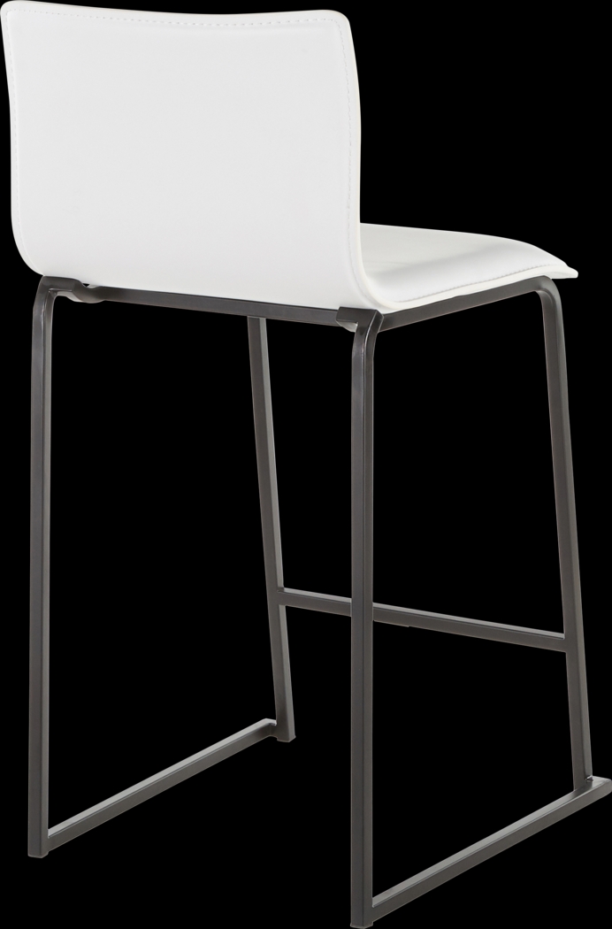 Dannelly White Counter Height Stool, Set of 2 - Thumbnail - Image 4