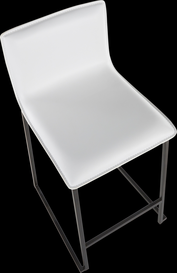 Dannelly White Counter Height Stool, Set of 2 - Thumbnail - Image 7