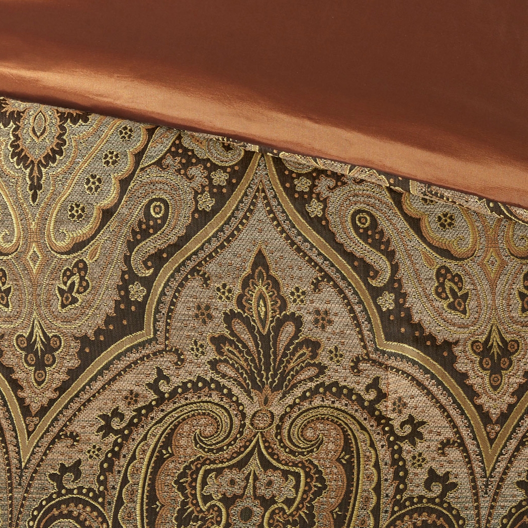 Danom, Brown 10pc King Comforter Set - Thumbnail - Image 12