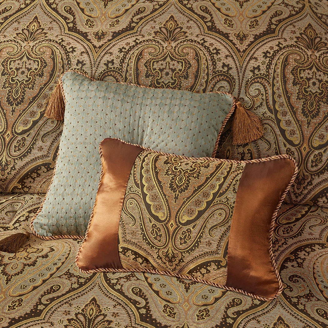 Danom Brown 9pc Queen Comforter Set - Thumbnail - Image 11