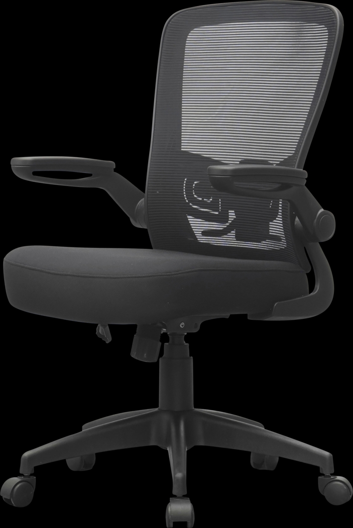 Danquah Black Desk Chair - Thumbnail - Image 5
