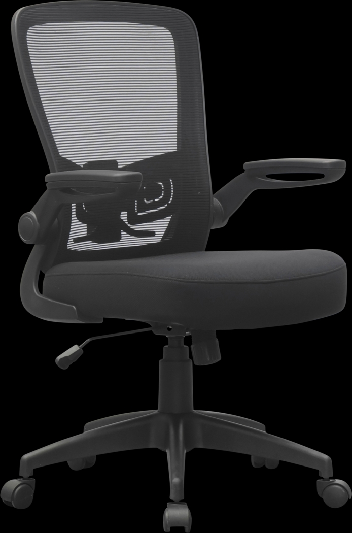 Danquah Black Desk Chair - Thumbnail - Image 1