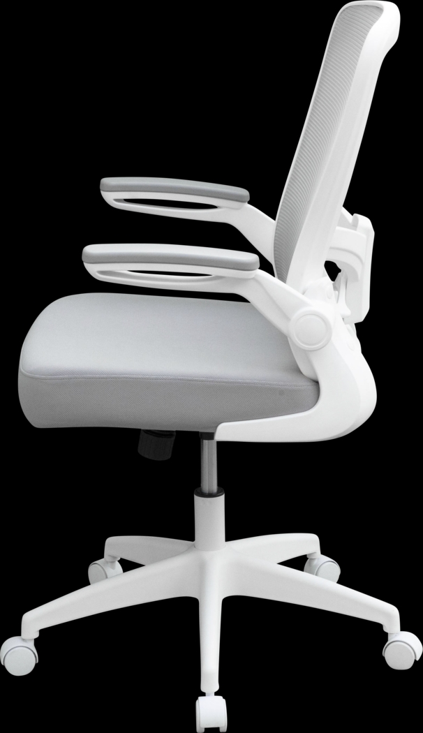 Danquah Gray Desk Chair - Thumbnail - Image 3