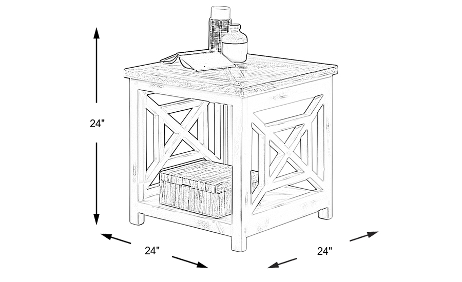 Dimension Image. Please refer to the Dimension Tab on this page for dimension details.