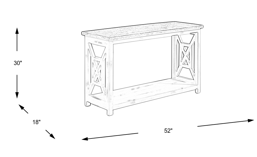 Dimension Image. Please refer to the Dimension Tab on this page for dimension details.