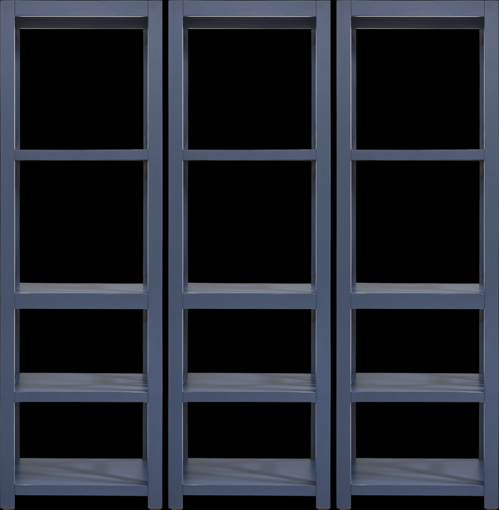 Danusa II Blue 3 Pc Bookcase Set - Thumbnail - Image 1