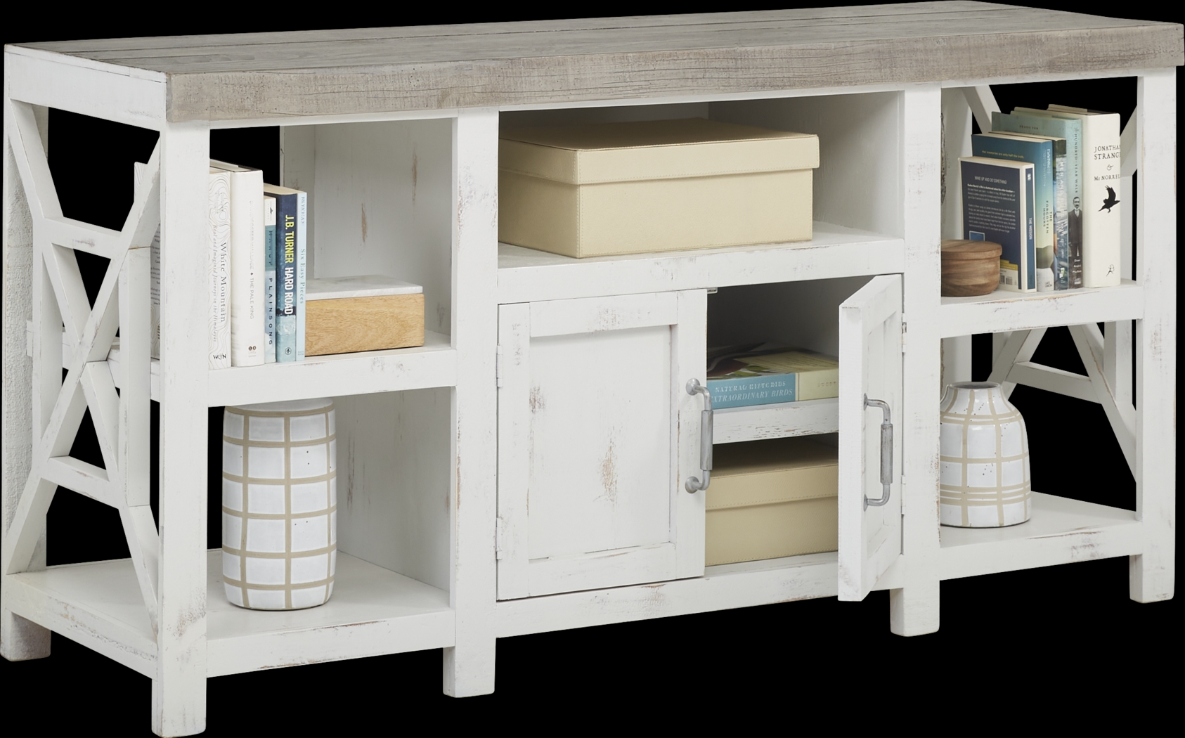 Danusa White 62 in. Console - Thumbnail - Image 3