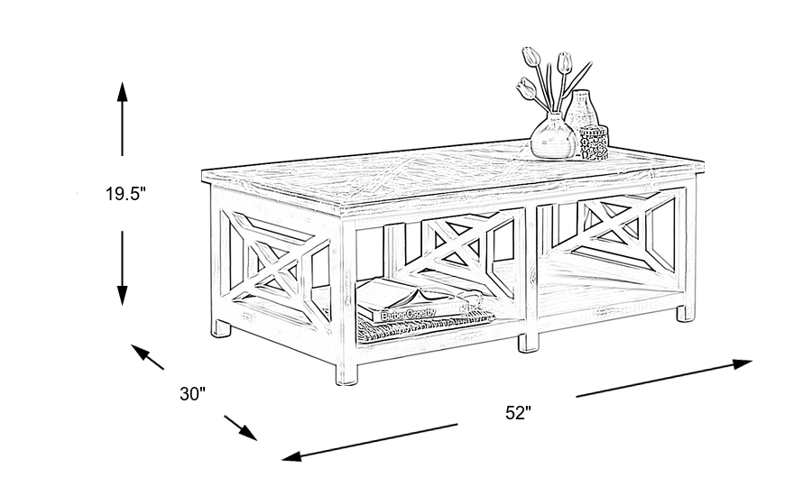 Dimension Image. Please refer to the Dimension Tab on this page for dimension details.