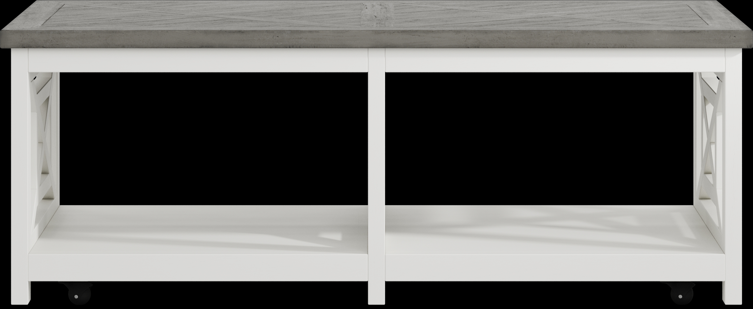 Beachside Walk Blue Denim Slipcover 7 Pc Living Room with Gel Foam Sleeper Sofa - Thumbnail - Image 6