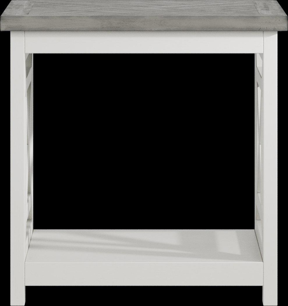 Beachside Walk Blue Denim Slipcover 7 Pc Living Room with Gel Foam Sleeper Sofa - Thumbnail - Image 8