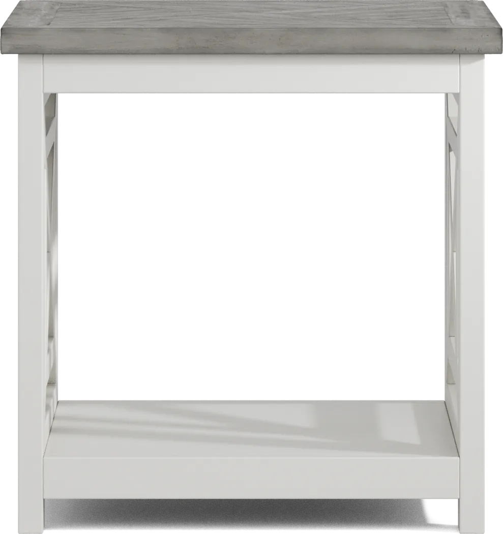 Danusa White End Table - Thumbnail - Image 2