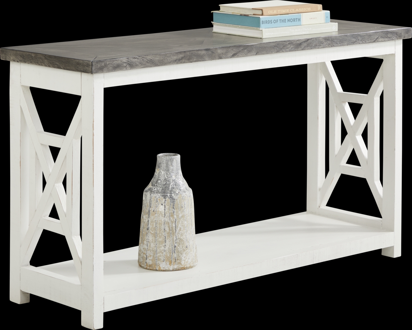 Danusa White Sofa Table - Thumbnail - Image 2