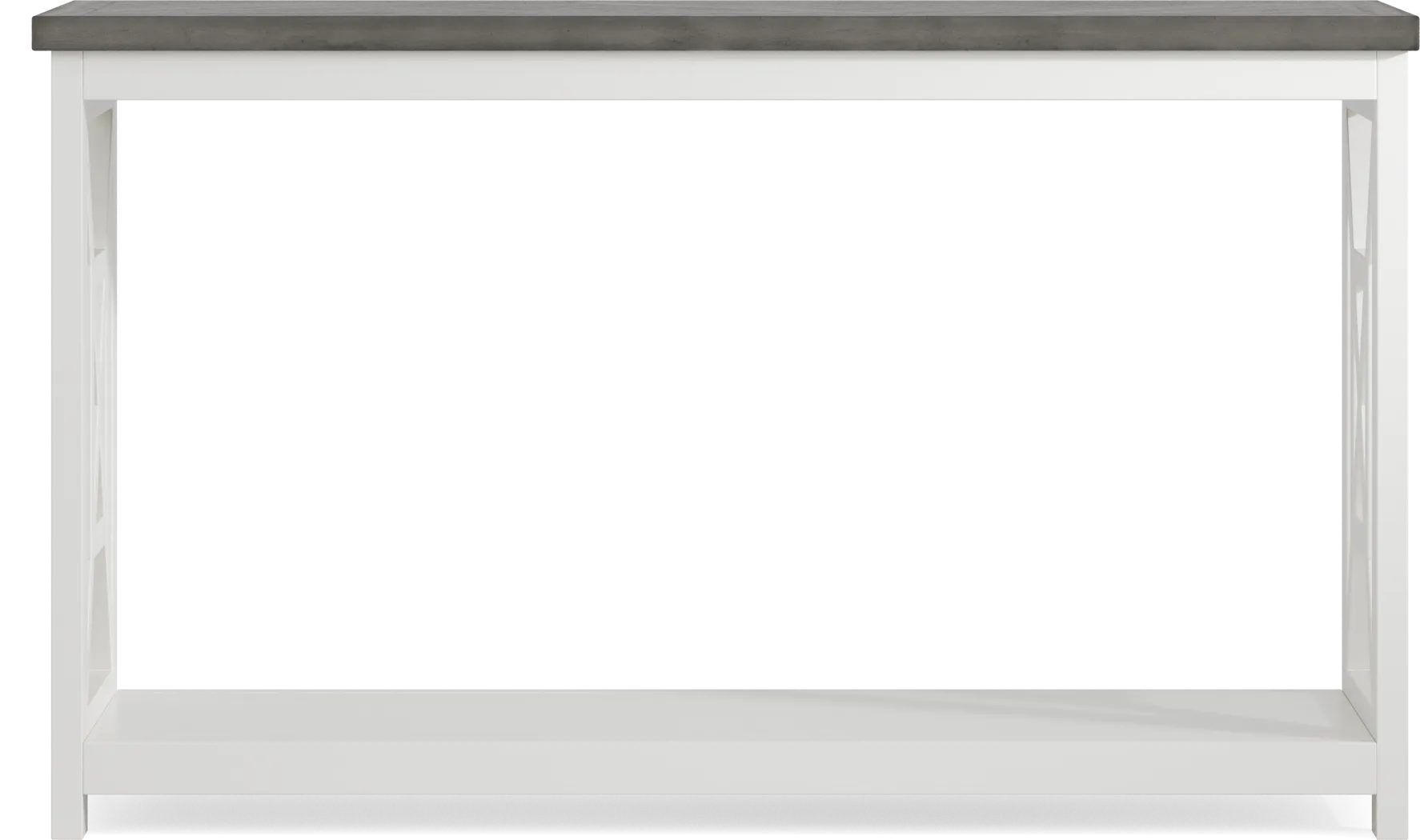 Danusa White Sofa Table - Thumbnail - Image 2